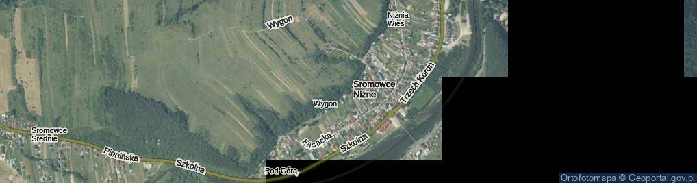 Zdjęcie satelitarne Pod Brzegami ul.